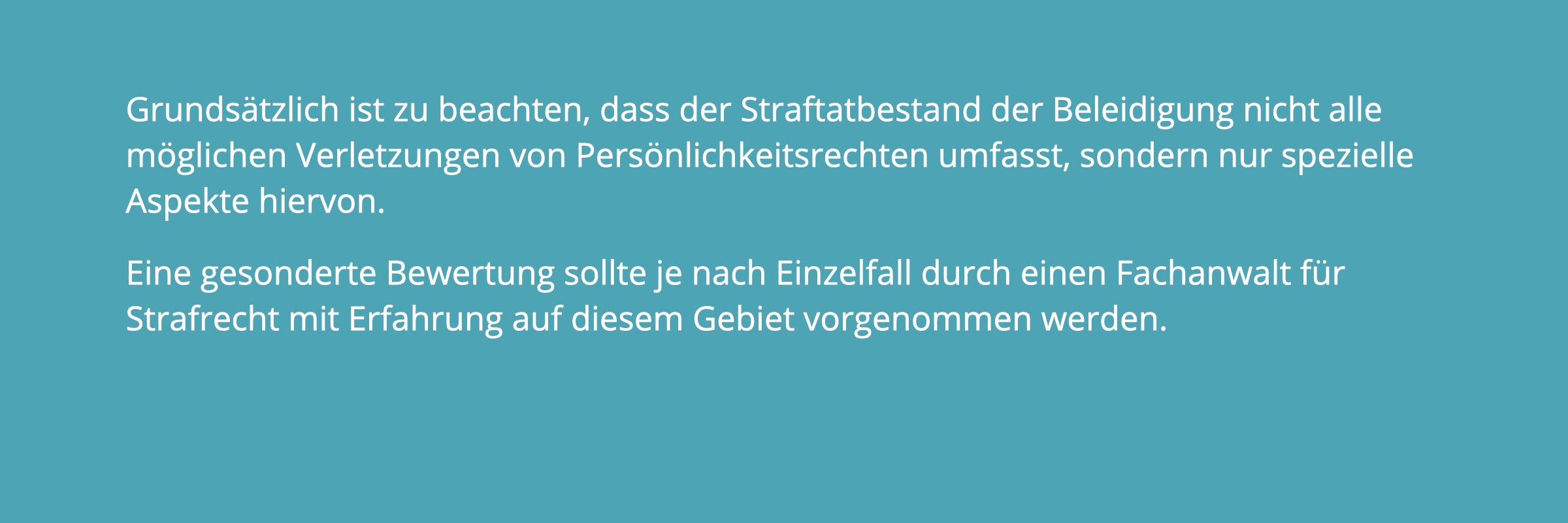 Anzeige wegen Beleidigung. Lassen Sie sich anwaltlich beraten.